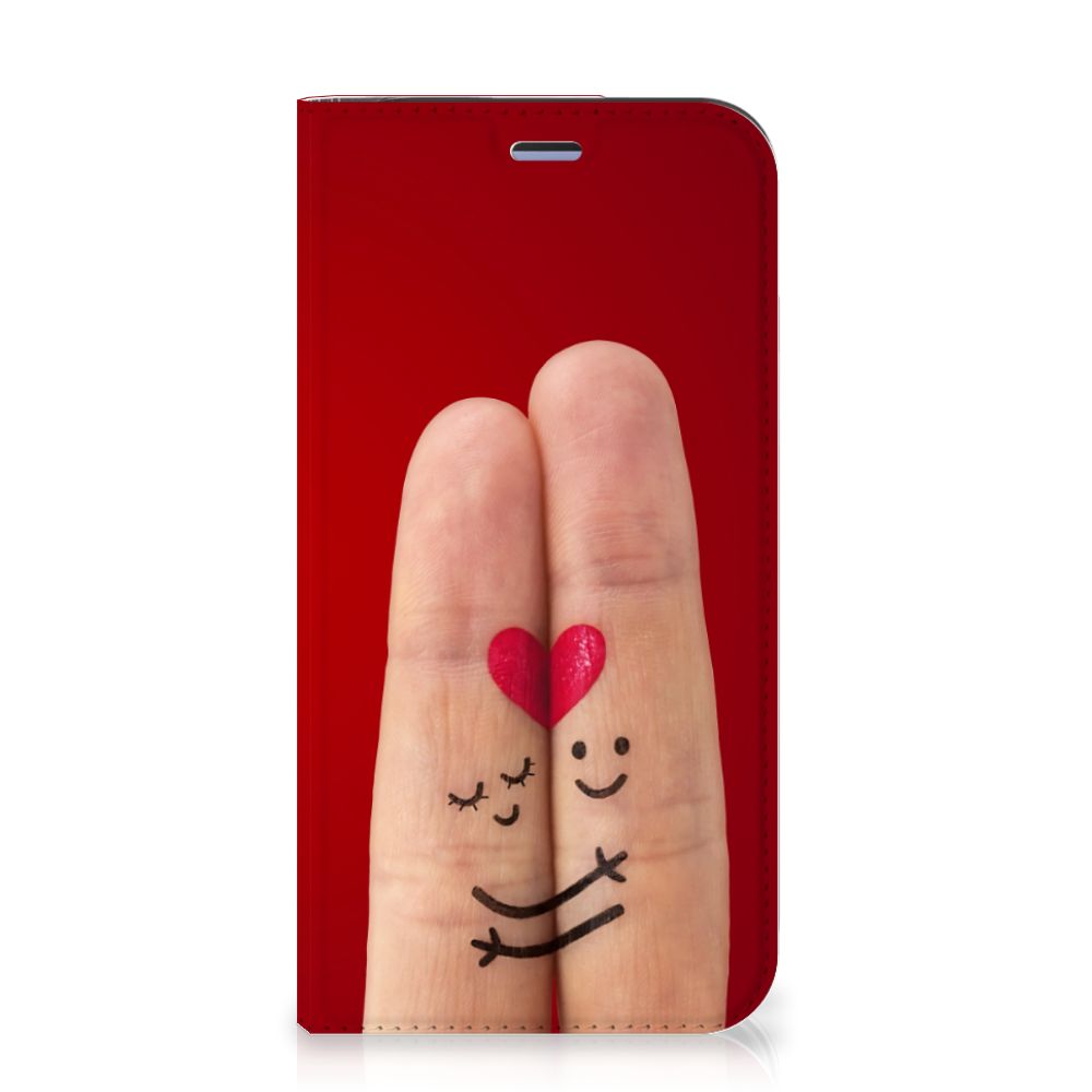 iPhone 12 Mini Hippe Standcase Liefde - Origineel Romantisch Cadeau - B2C Telecom