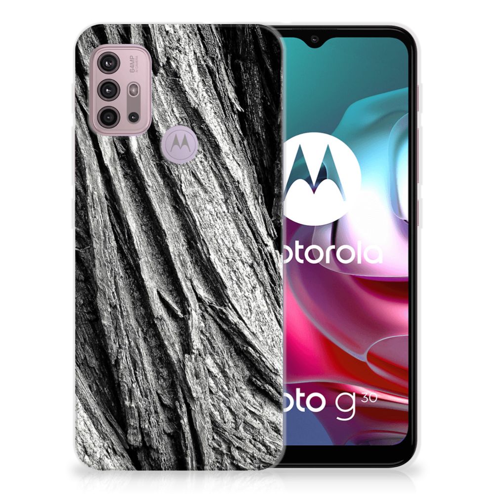 Bumper Hoesje Motorola Moto G30 | G10 Boomschors Grijs