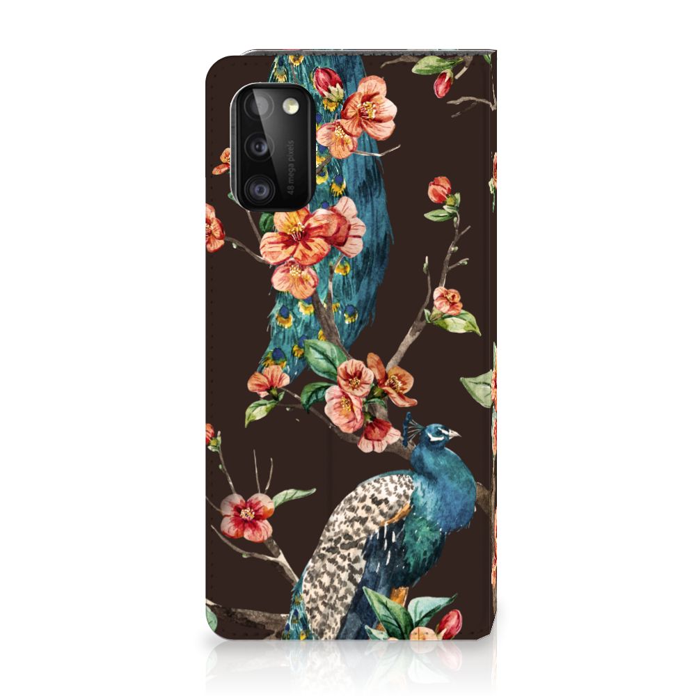 Samsung Galaxy A41 Hoesje maken Pauw met Bloemen - B2C Telecom