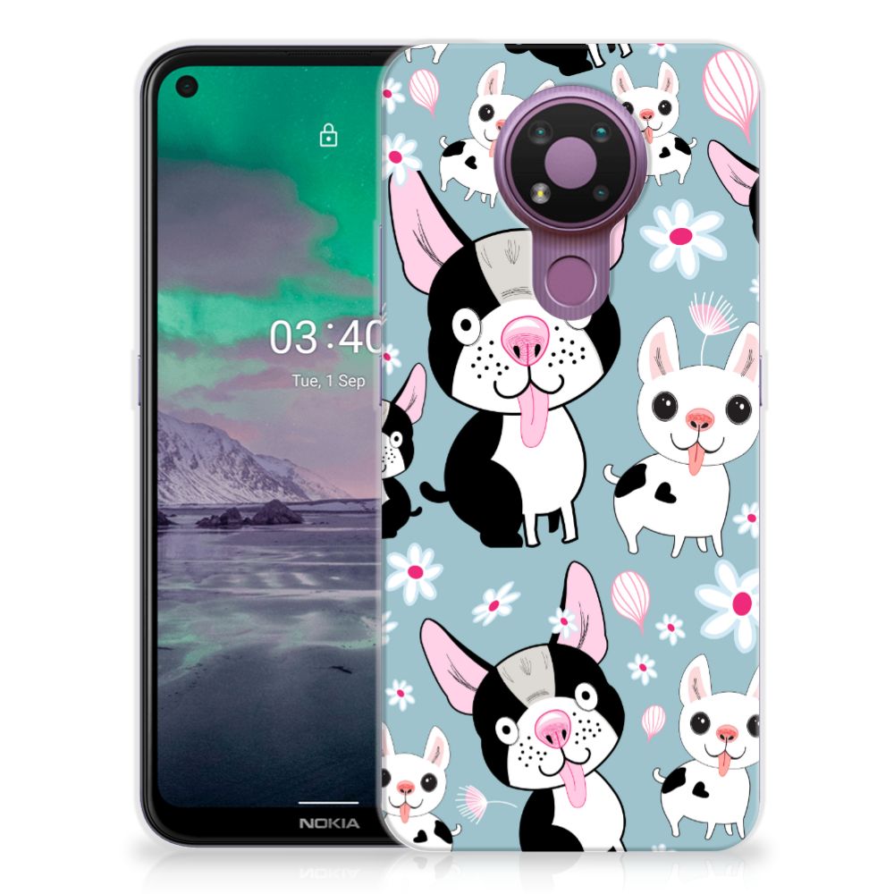 Nokia 3.4 TPU Hoesje Hondjes