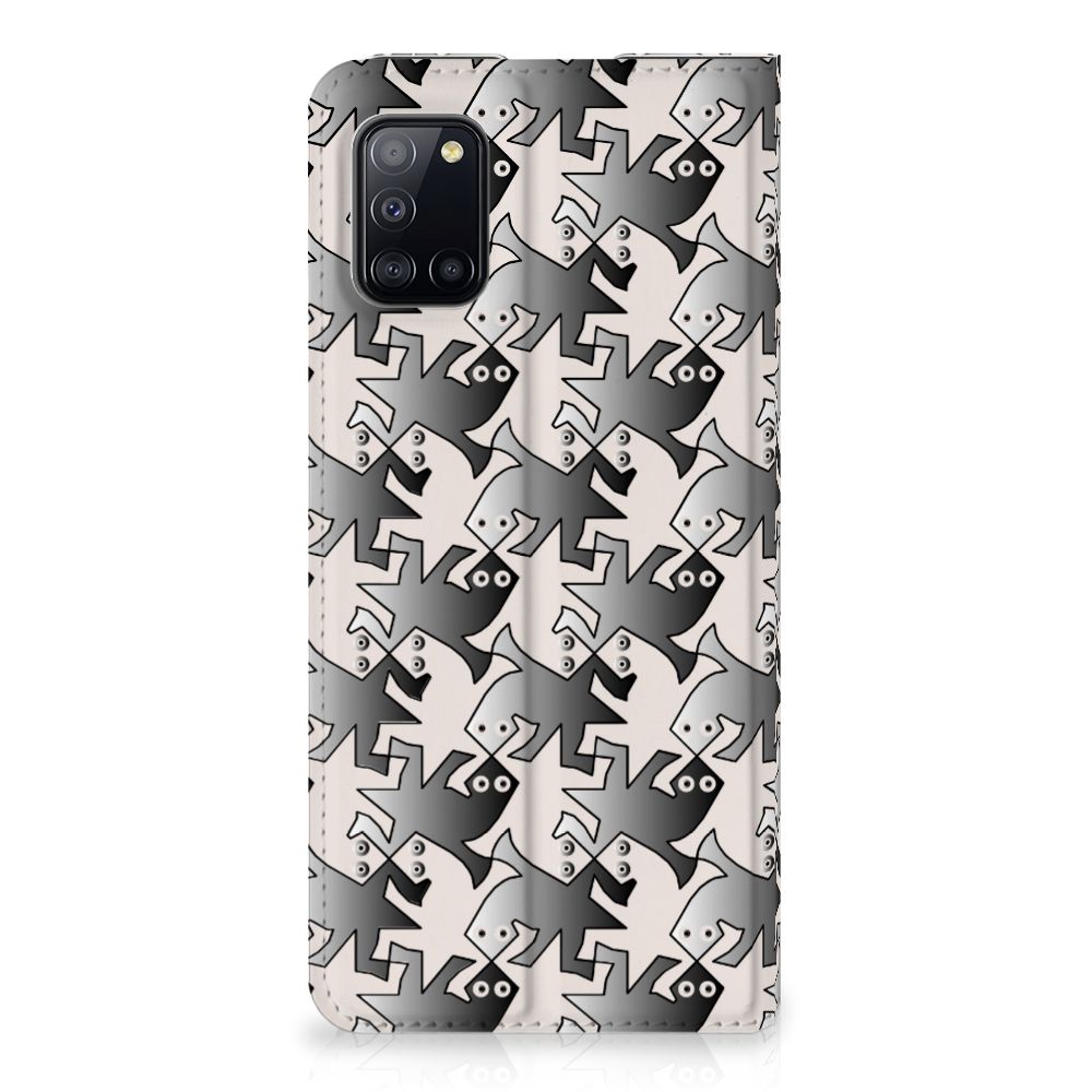 Samsung Galaxy A31 Hoesje maken Salamander Grey - B2C Telecom