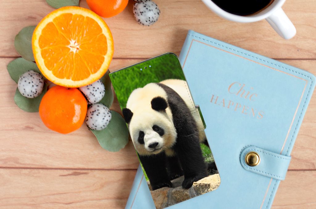OPPO Reno8 Pro Telefoonhoesje met Pasjes Panda