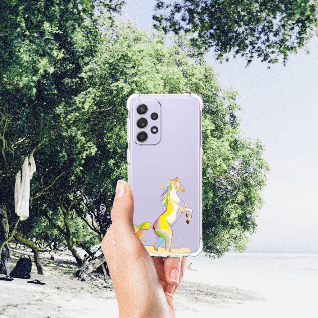 Samsung Galaxy A33 Stevig Bumper Hoesje Horse Color B2C Telecom