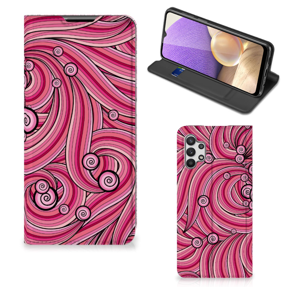 Samsung Galaxy A32 5G Bookcase Swirl Pink - B2C Telecom