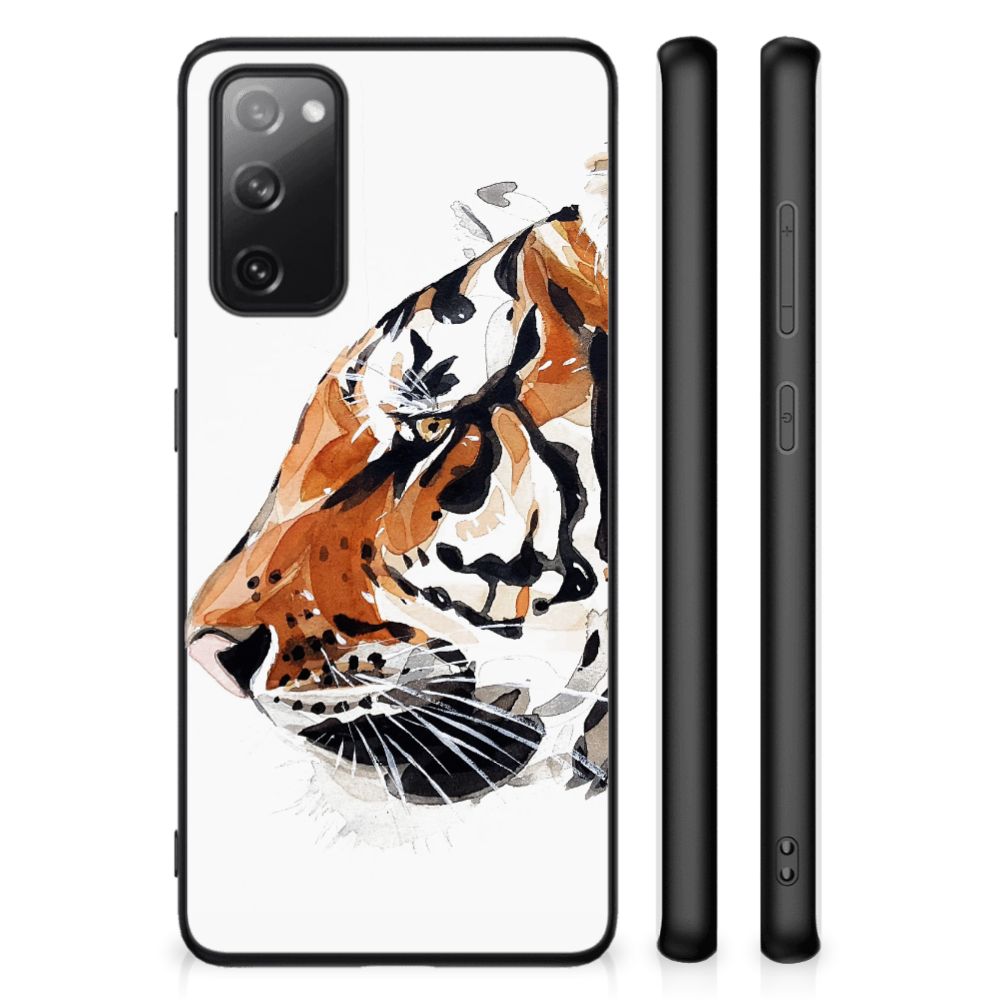 Kleurrijke Telefoonhoesje Samsung Galaxy S20 FE Watercolor Tiger B2C Telecom