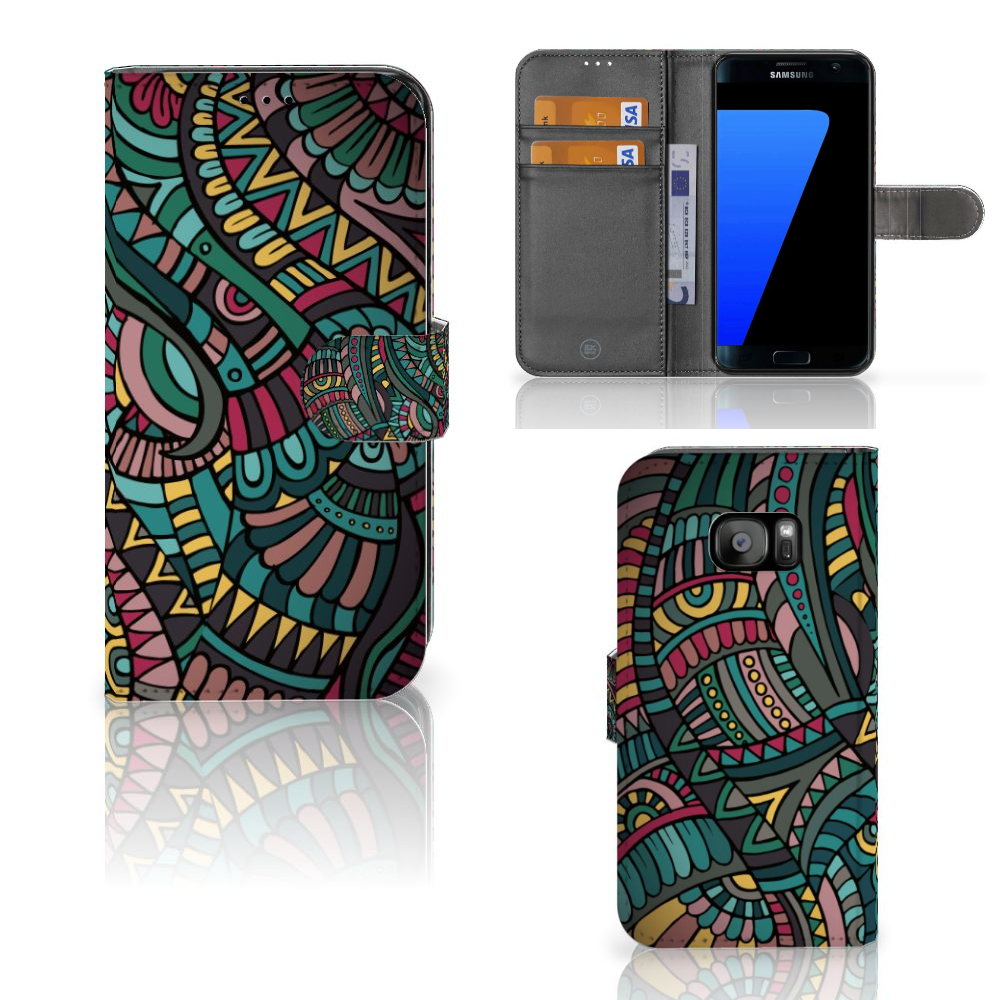 Samsung Galaxy S7 Edge Telefoon Hoesje Aztec