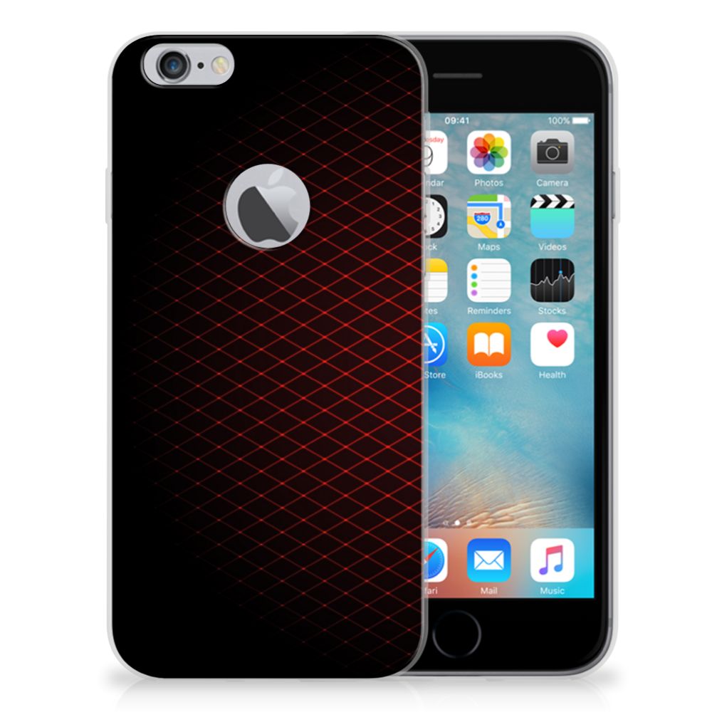 Apple iPhone 6 Plus | 6s Plus TPU bumper Geruit Rood