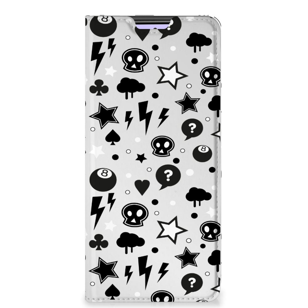 Mobiel BookCase Xiaomi Redmi Note 10 Pro Silver Punk - B2C Telecom