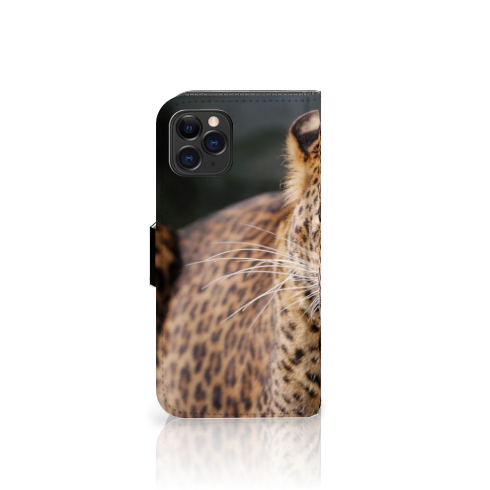 Apple iPhone 11 Pro Telefoonhoesje met Pasjes Luipaard