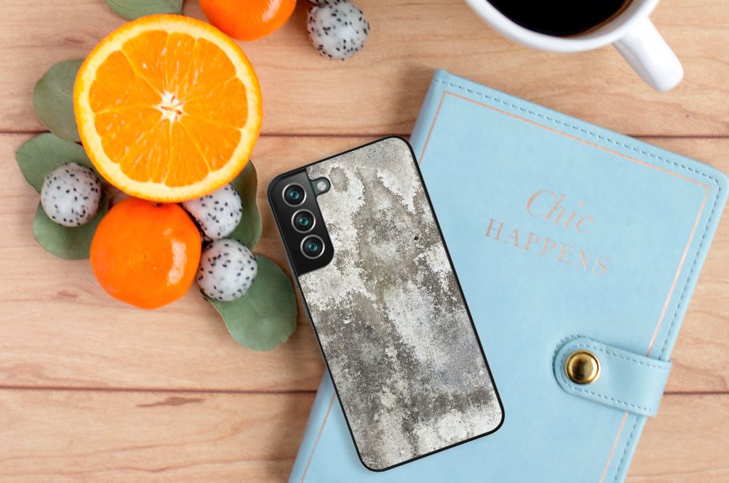 Samsung Galaxy S22 Plus Marmeren Print Telefoonhoesje Beton Print B2C Telecom