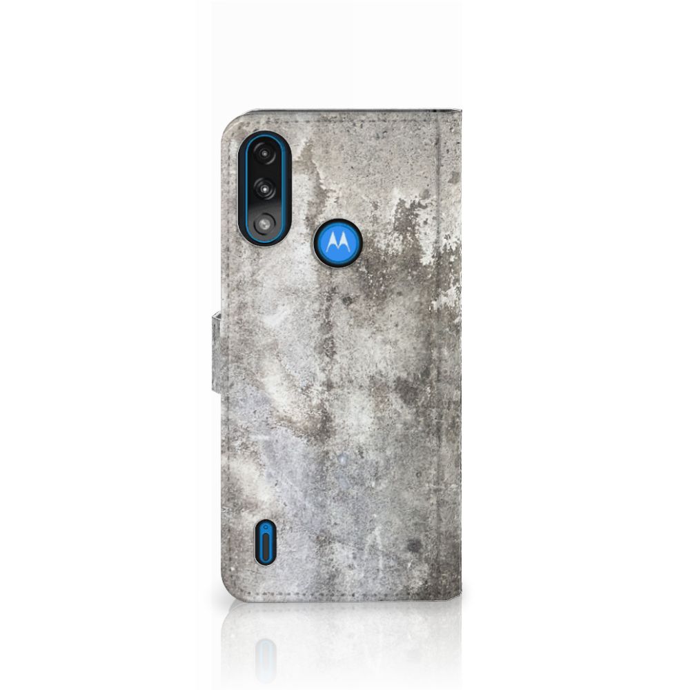 Motorola Moto E7i Power | E7 Power Bookcase Beton Print