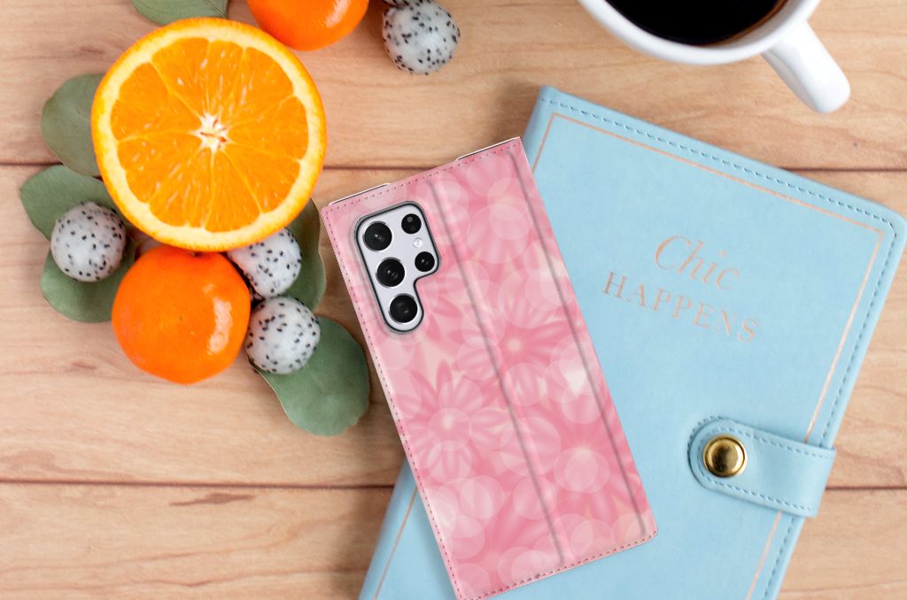 Samsung Galaxy S22 Ultra Smart Cover Spring Flowers - B2C Telecom