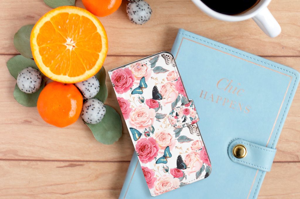 Samsung Galaxy A32 4G Hoesje Butterfly Roses