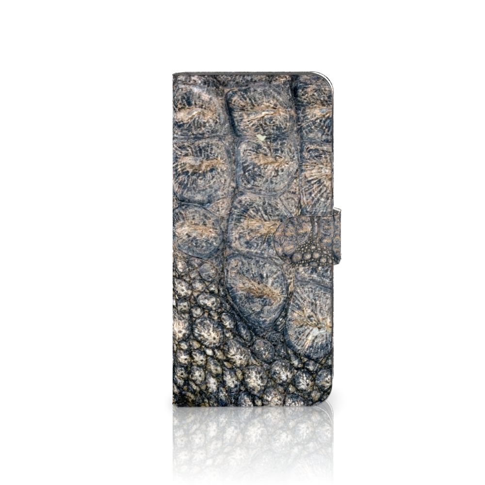 Xiaomi Redmi 10C Telefoonhoesje met Pasjes Krokodillenprint