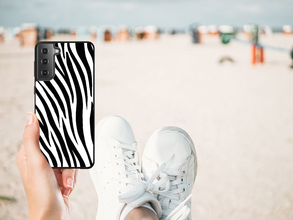 Samsung Galaxy S21 Plus Dierenprint Telefoonhoesje Zebra B2C Telecom