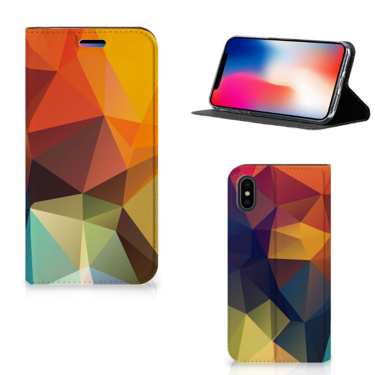 Apple iPhone X | Xs Stand Case Polygon Color