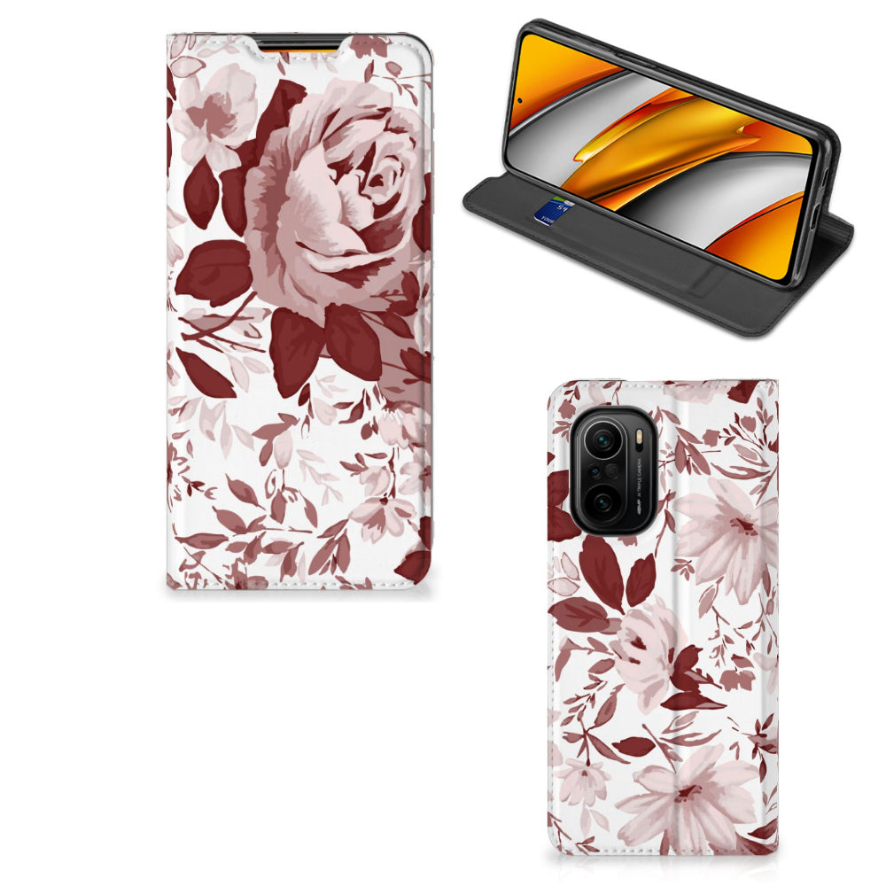 Bookcase Xiaomi Mi 11i | Poco F3 Watercolor Flowers