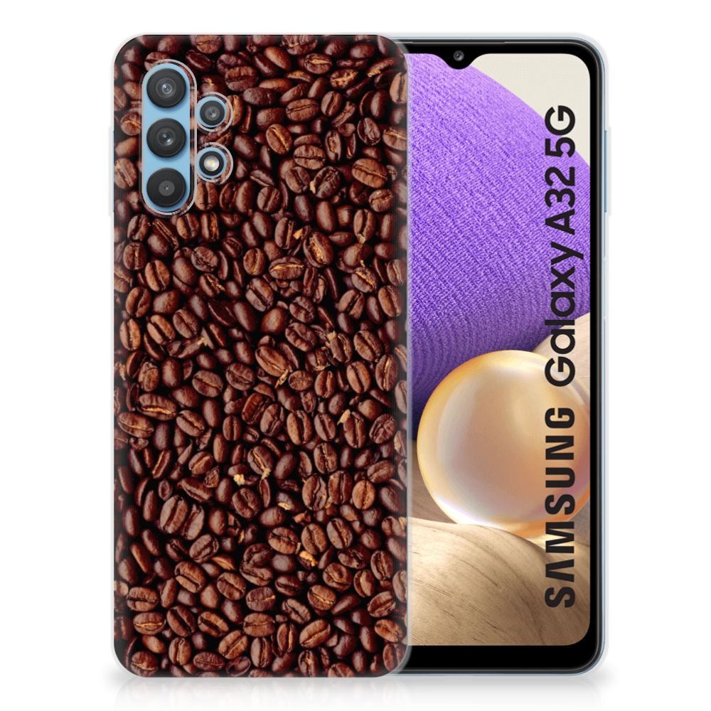 Samsung Galaxy A32 5G Siliconen Case Koffiebonen
