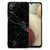 Samsung Galaxy A12 Marmeren Print Telefoonhoesje Marmer Zwart - Origineel Cadeau Vader B2C Telecom