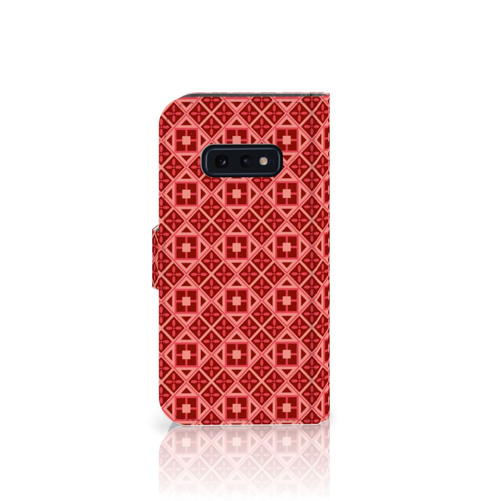 Samsung Galaxy S10e Telefoon Hoesje Batik Rood