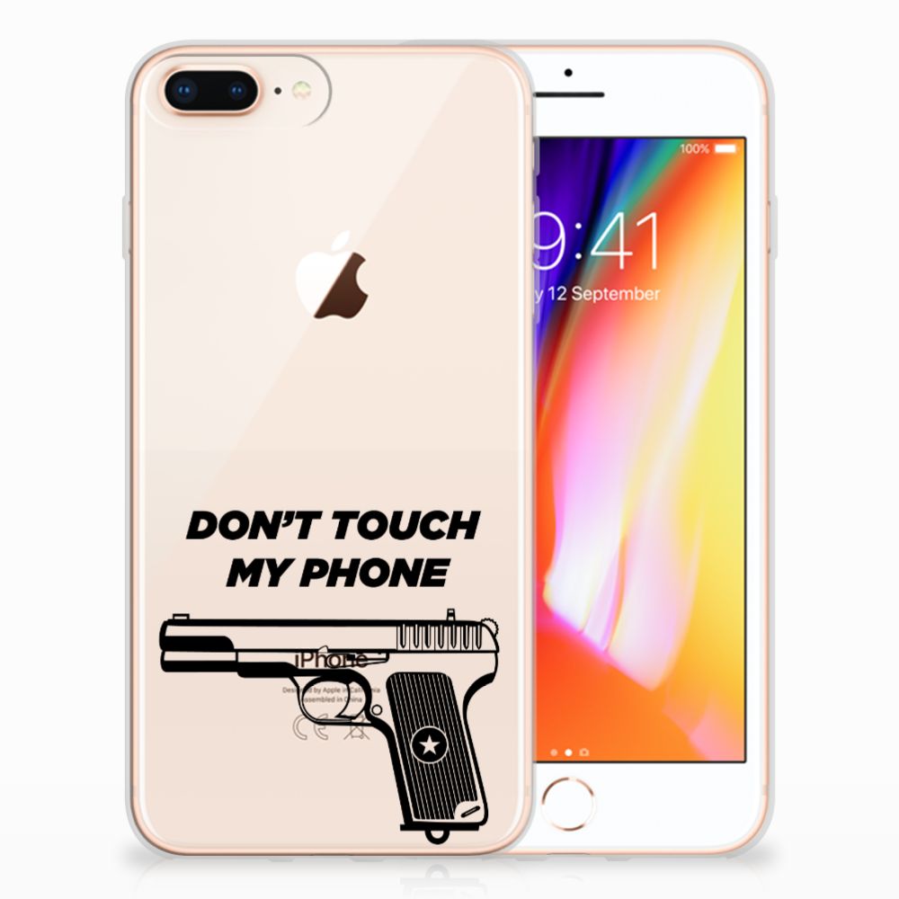 Apple iPhone 7 Plus | 8 Plus Silicone-hoesje Pistol DTMP