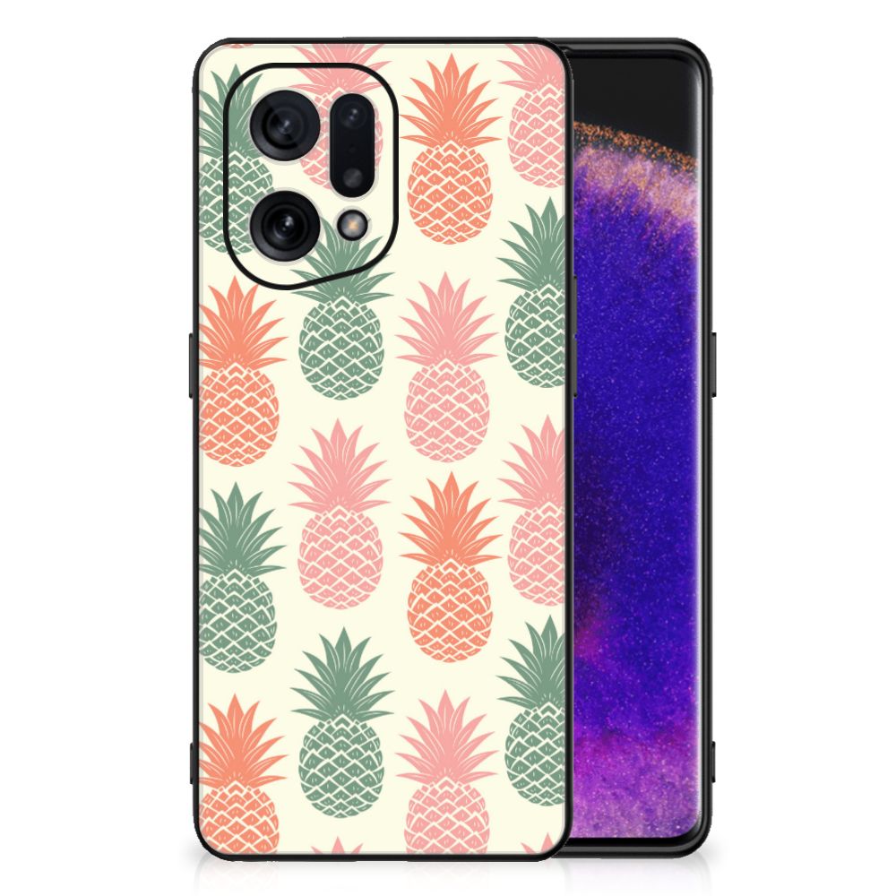 OPPO Find X5 Back Cover Hoesje Ananas