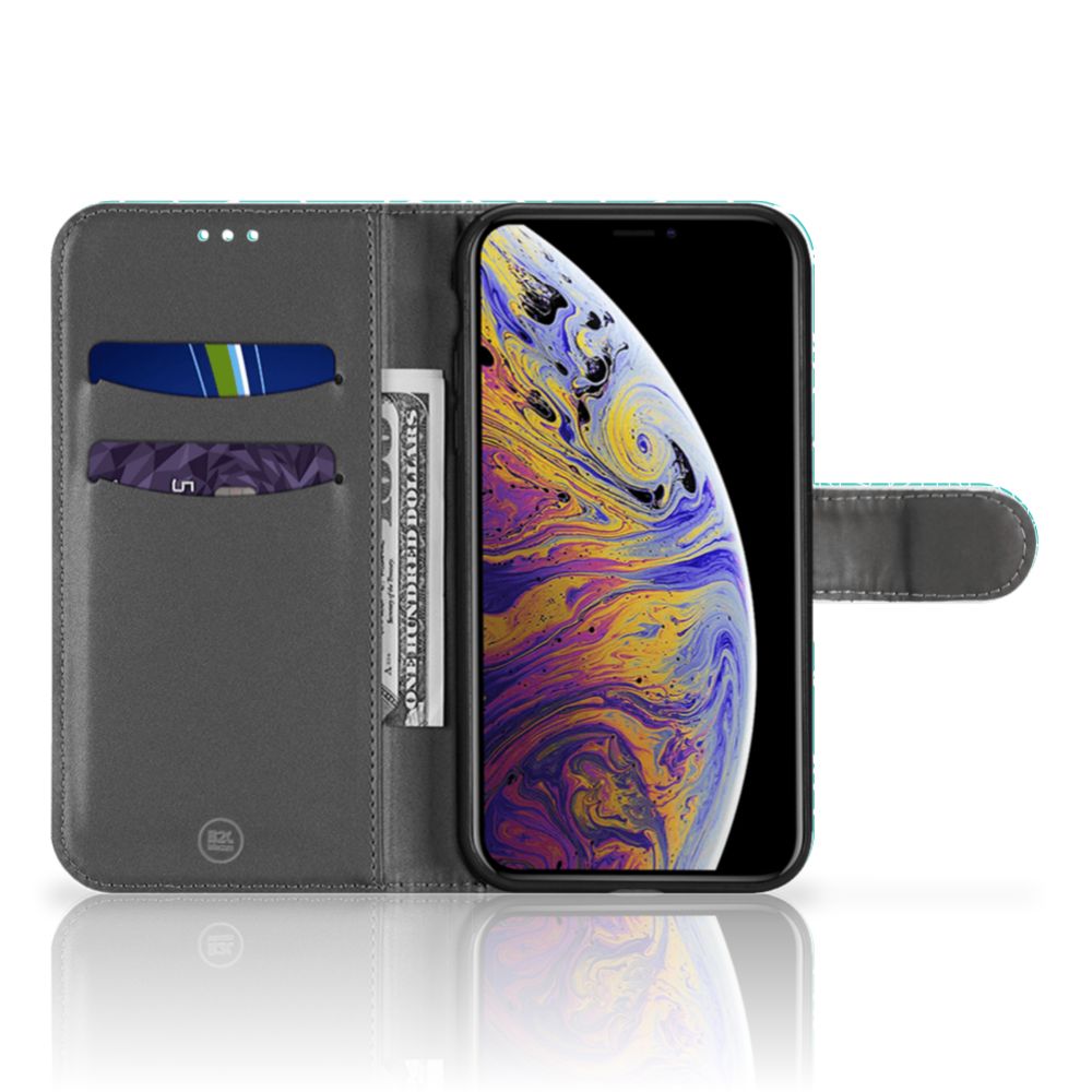 Apple iPhone 11 Hoesje Cracks Blue
