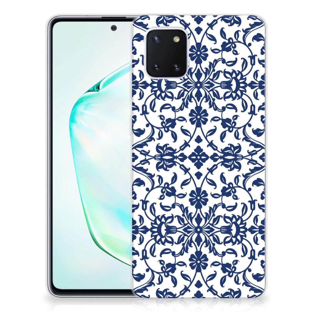 Samsung Galaxy Note 10 Lite TPU Case Flower Blue