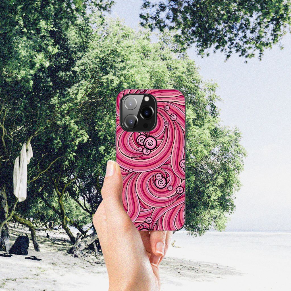 iPhone 14 Pro Leuk Telefoonhoesje Swirl Pink B2C Telecom