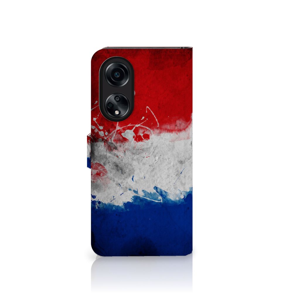 OPPO A98 5G Bookstyle Case Nederland met design van de Nederlandse vlag