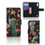 Samsung Galaxy M10 Telefoonhoesje met Pasjes Pauw met Bloemen