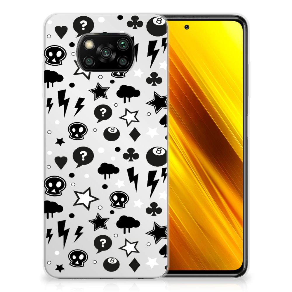 Silicone Back Case Xiaomi Poco X3 | Poco X3 Pro Silver Punk