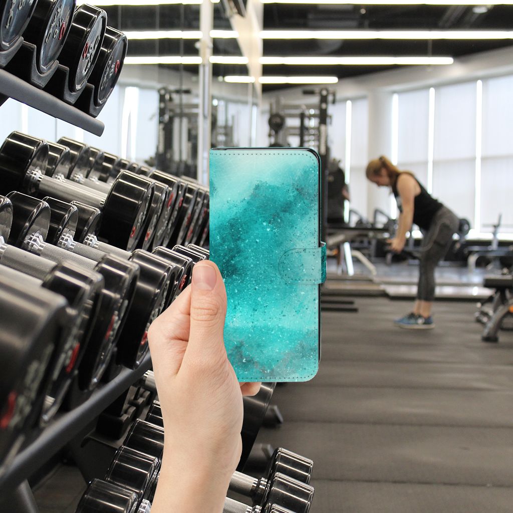 Hoesje Motorola Moto G72 Painting Blue