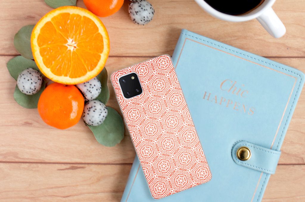 Samsung Galaxy Note 10 Lite TPU bumper Pattern Orange