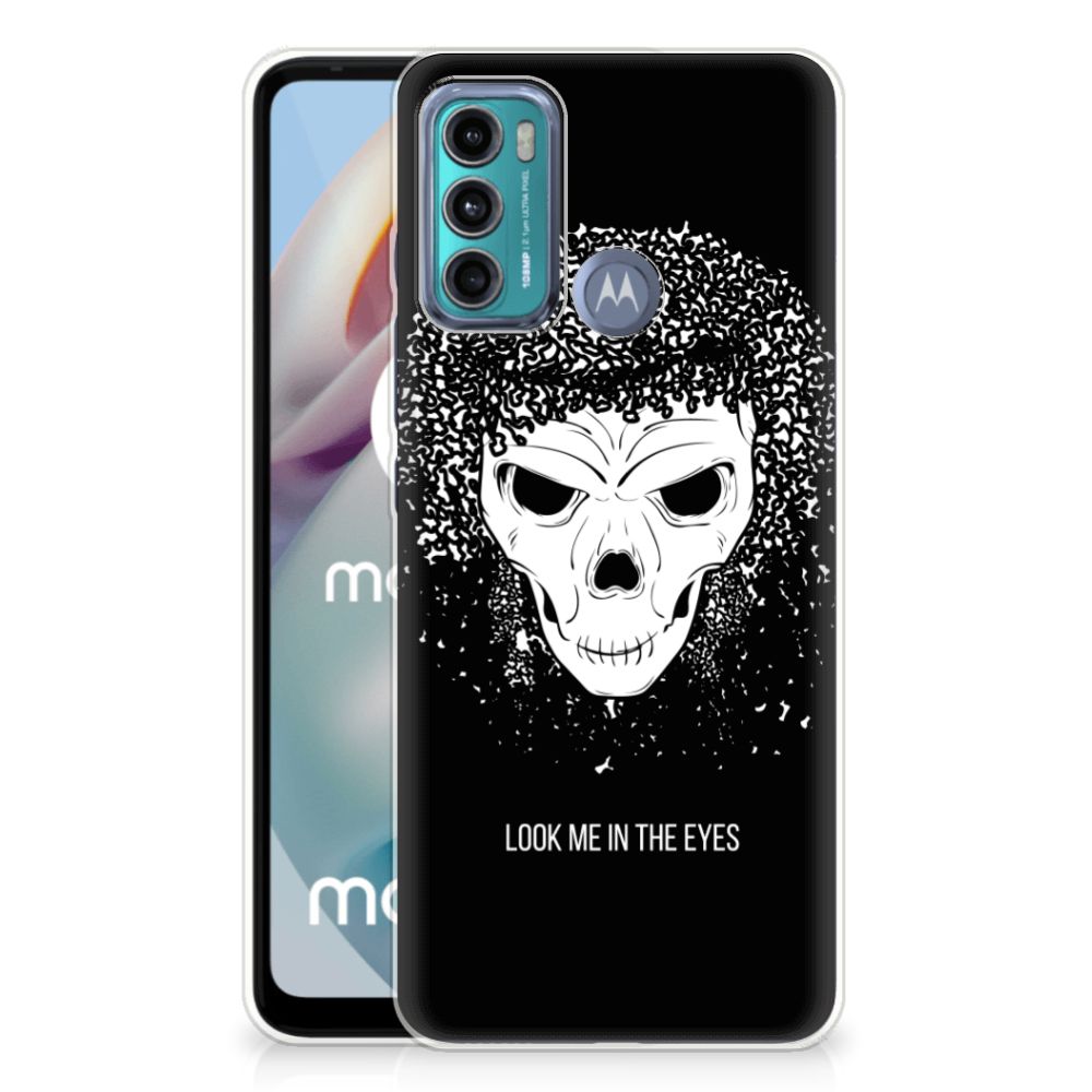 Silicone Back Case Motorola Moto G60 Skull Hair B2C Telecom