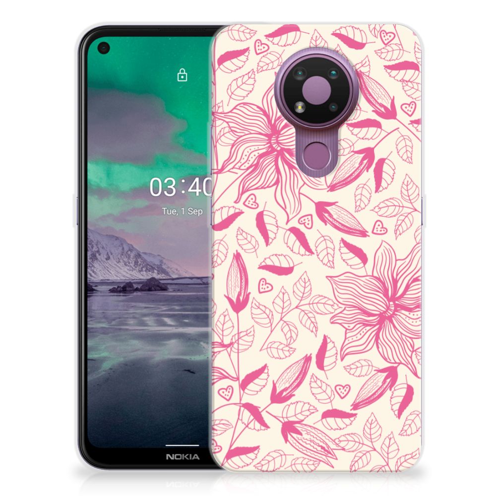 Nokia 3.4 TPU Case Pink Flowers B2C Telecom