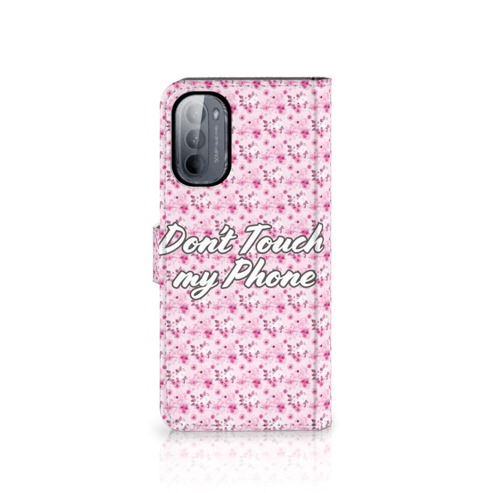 Motorola Moto G31 | G41 Portemonnee Hoesje Flowers Pink DTMP