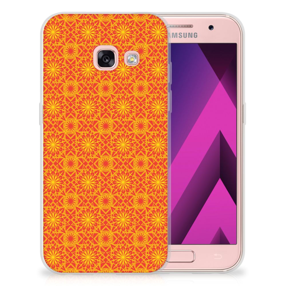 Samsung Galaxy A3 2017 TPU bumper Batik Oranje