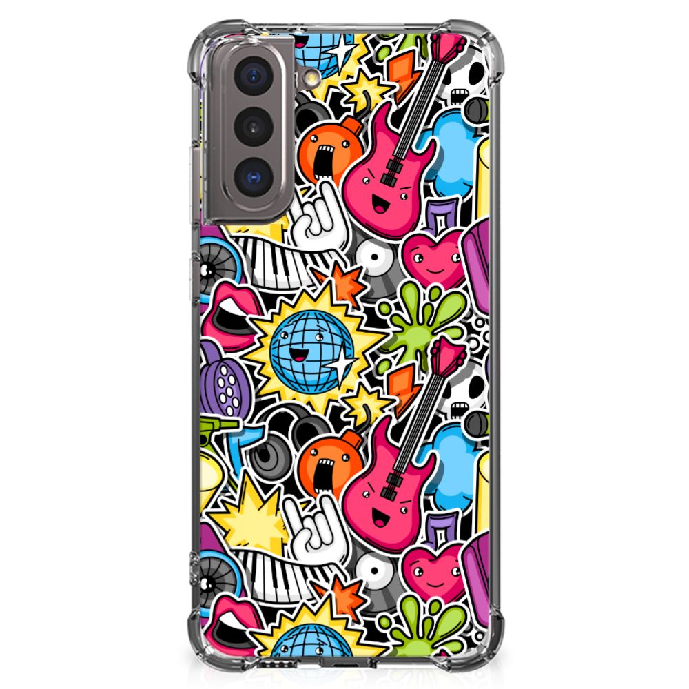 Samsung Galaxy S21 Anti Shock Bumper Case Punk Rock