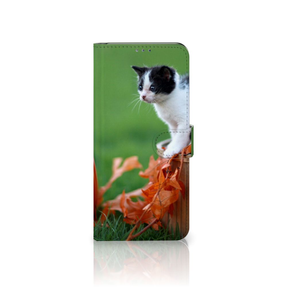 Motorola Moto G 5G Plus Telefoonhoesje met Pasjes Kitten