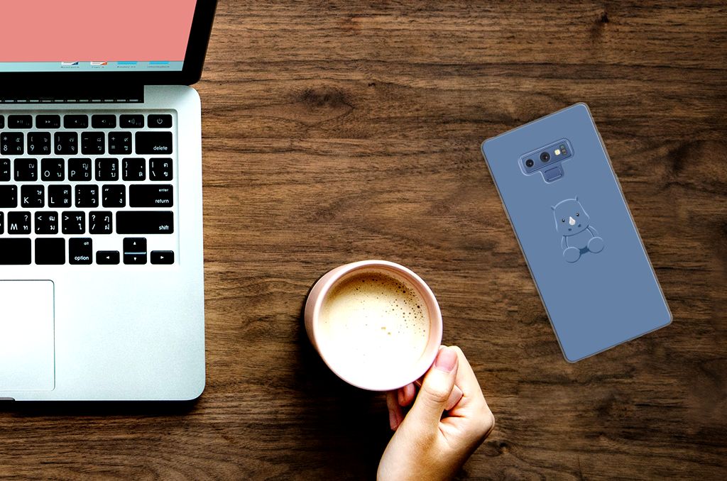 Samsung Galaxy Note 9 Telefoonhoesje met Naam Baby Rhino