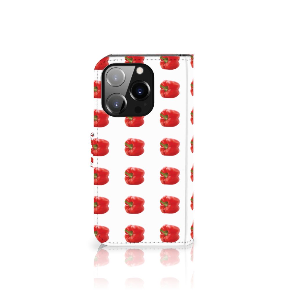 iPhone 14 Pro Book Cover Paprika Red