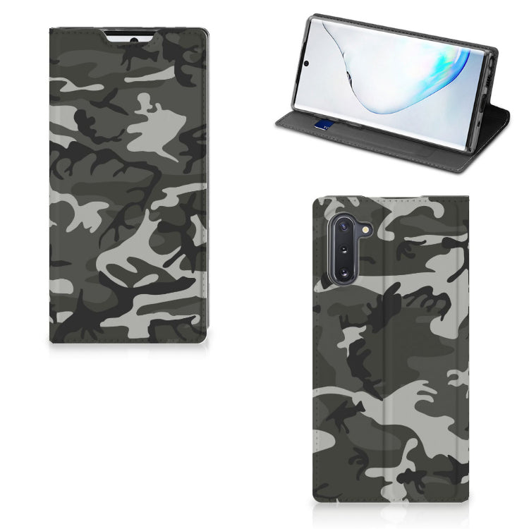 Samsung Galaxy Note 10 Hoesje met Magneet Army Light