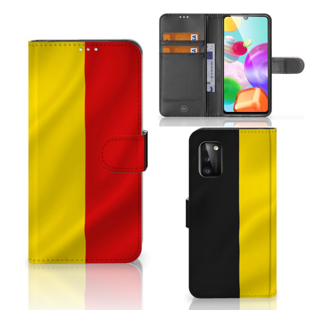 Samsung Galaxy A41 Bookstyle Case Belgische Vlag