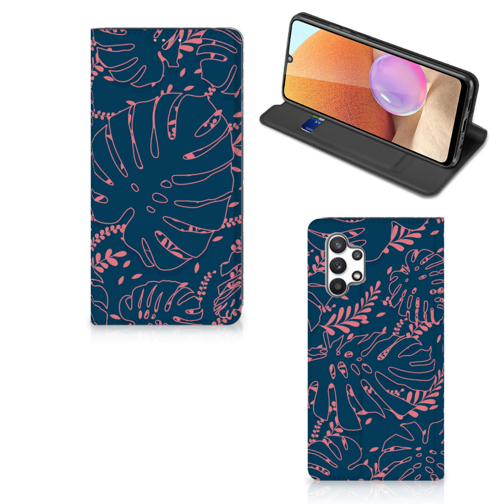 Samsung Galaxy A32 4G | A32 5G Enterprise Editie Smart Cover Palm Leaves