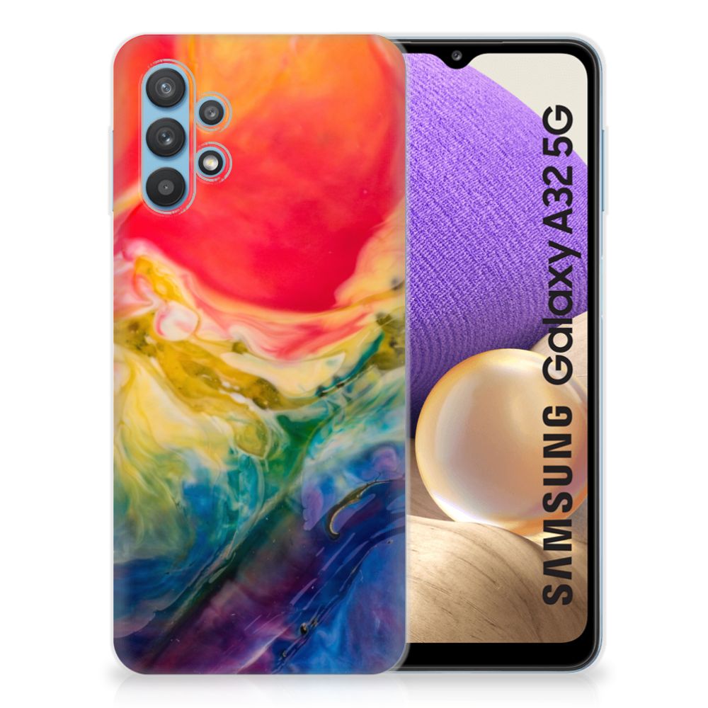 Hoesje maken Samsung Galaxy A32 5G Watercolor Dark