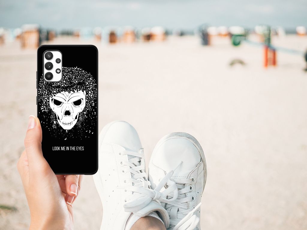 Telefoonhoesje Samsung Galaxy A32 4G | A32 5G Enterprise Editie Skull Hair B2C Telecom