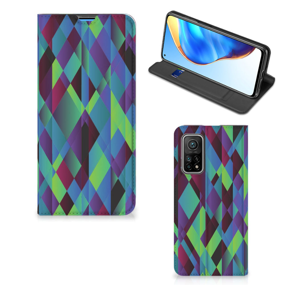 Xiaomi Mi 10T | 10T Pro Stand Case Abstract Green Blue