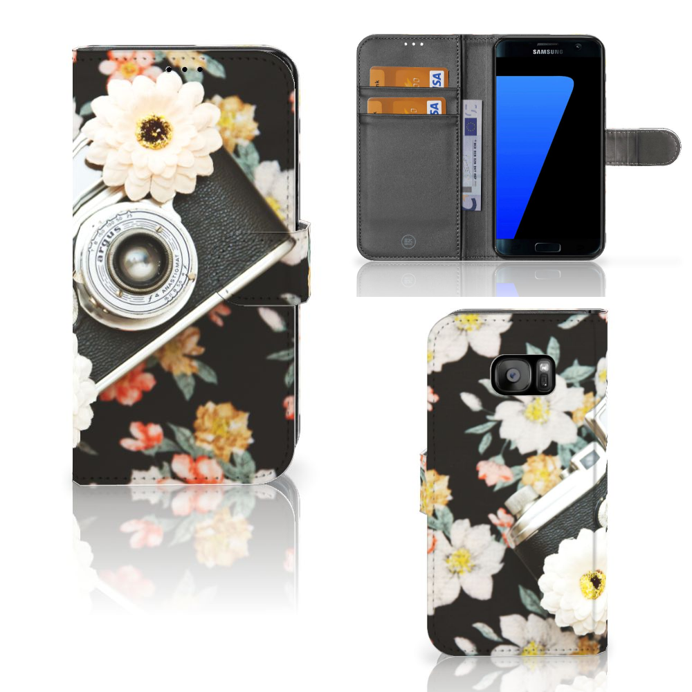 Samsung Galaxy S7 Edge Telefoonhoesje met foto Vintage Camera