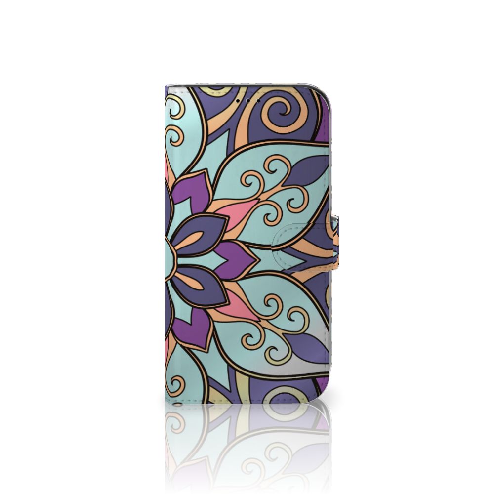 iPhone 13 Pro Max Hoesje Purple Flower